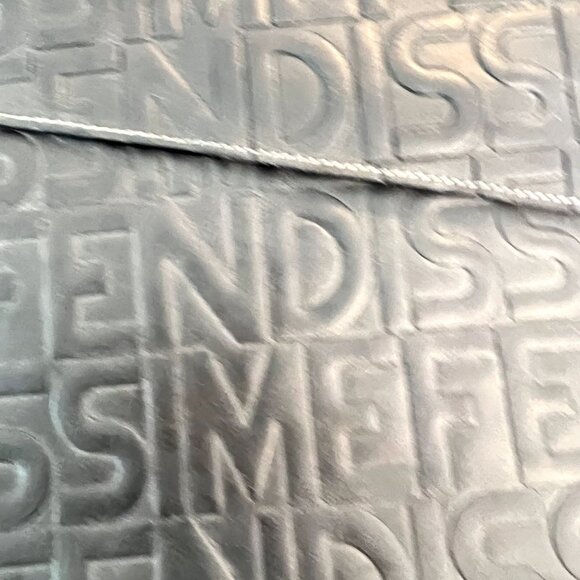 Vintage Authentic Embossed Logo'd Black Leather Fendi Pouch - Picture 2 of 6